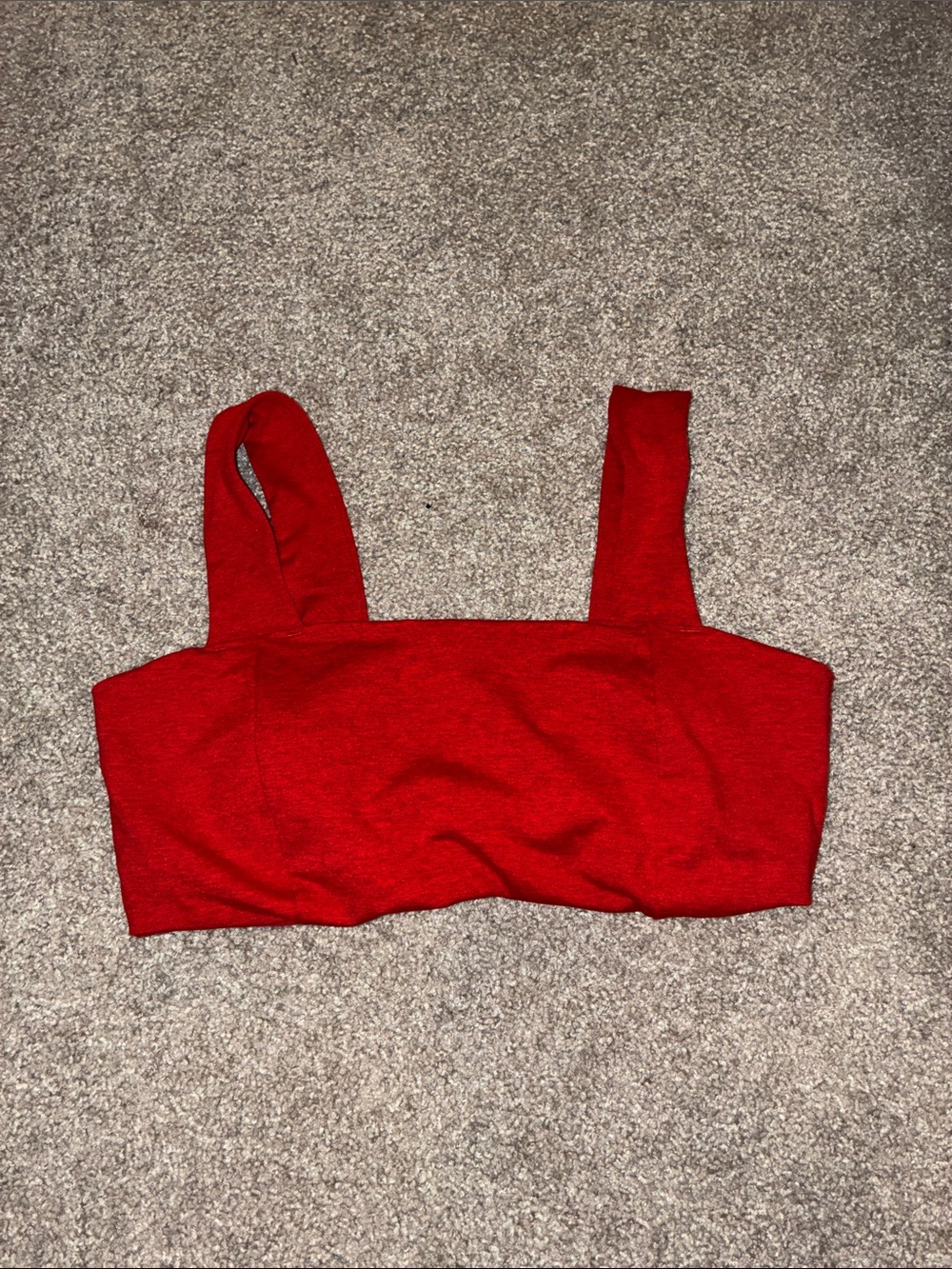 Old Navy Red Square-Neck Crop Top with Wide Straps